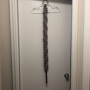 Adjustable faux leather floral belt